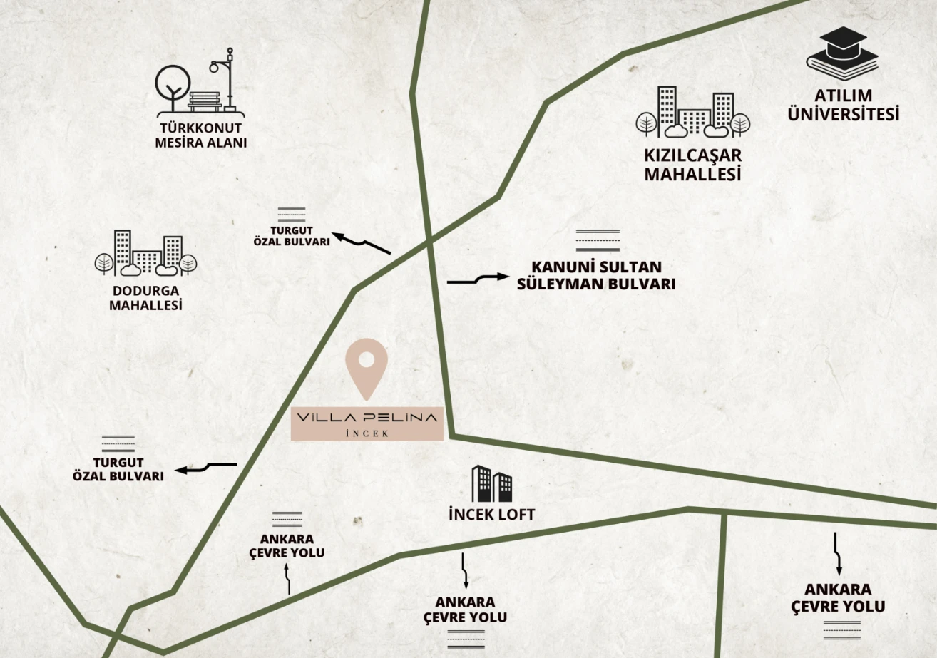 Villa Pelina Projesi Konum